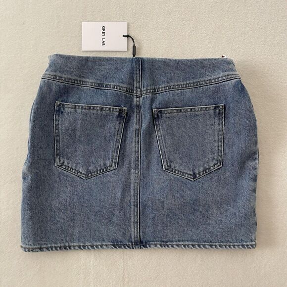 Greylab Cargo‎ Pocket Denim Miniskirt Sz Small NWT - Picture 13 of 13